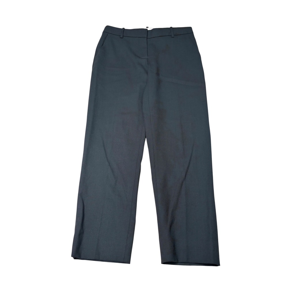 J.Crew City Fit Wool Trousers Charcoal Gray Straight Leg Dress Womens 0 W28 L26